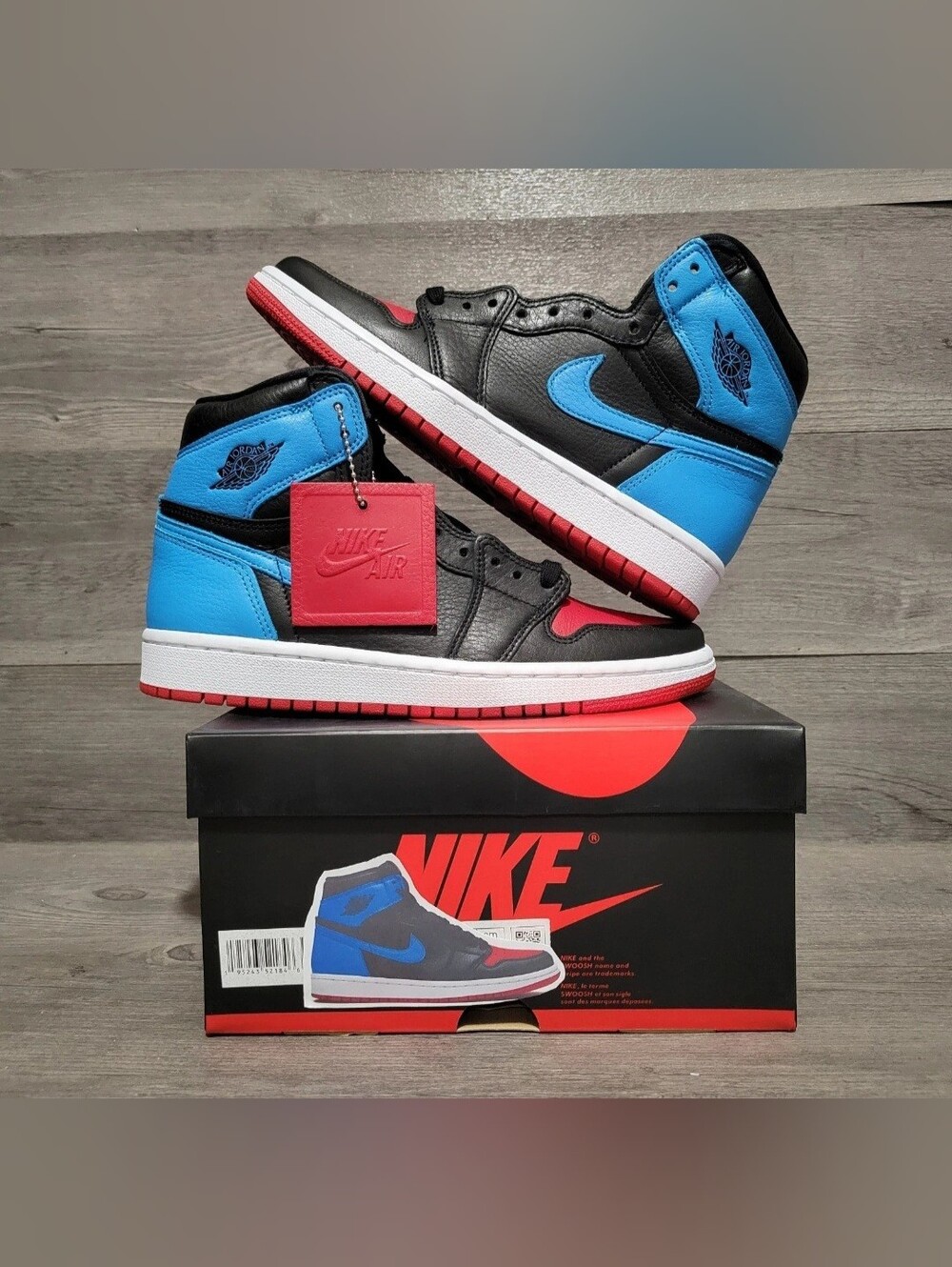 Air Jordan Retro 1 High OG UNC To Chicago Women's Size 7.5 - CD0461-046